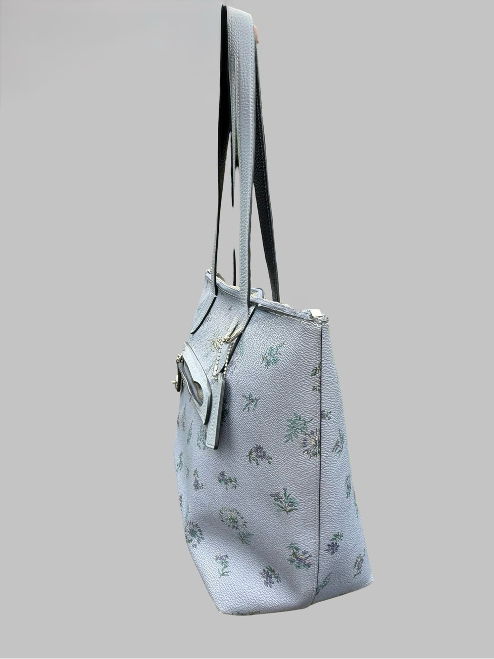 Authentic Coach Taylor Tote Bag – Cornflower Blue Meadow Floral Print - Picture 3 of 9